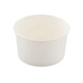 White Kraft Paper Bowl Salad Bowl with PE Cover Soup Bowl with Paper Lid